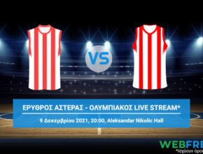 ερυθροσ αστερασ ολυμπιακοσ live streaming μπασκετ
