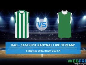 παναθηναικοσ ζαλγκιρισ καουνασ live streaming